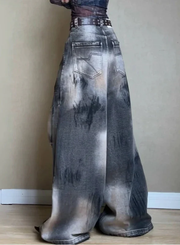 Vintage High Waist Blue Denim Jeans - Luxuryurbanwear