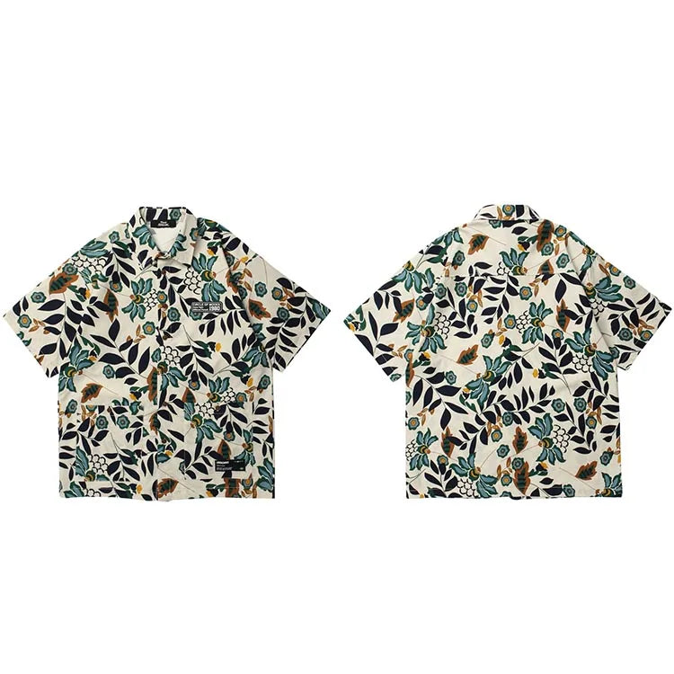 Colorful Floral Art Short Sleeves T-Shirt