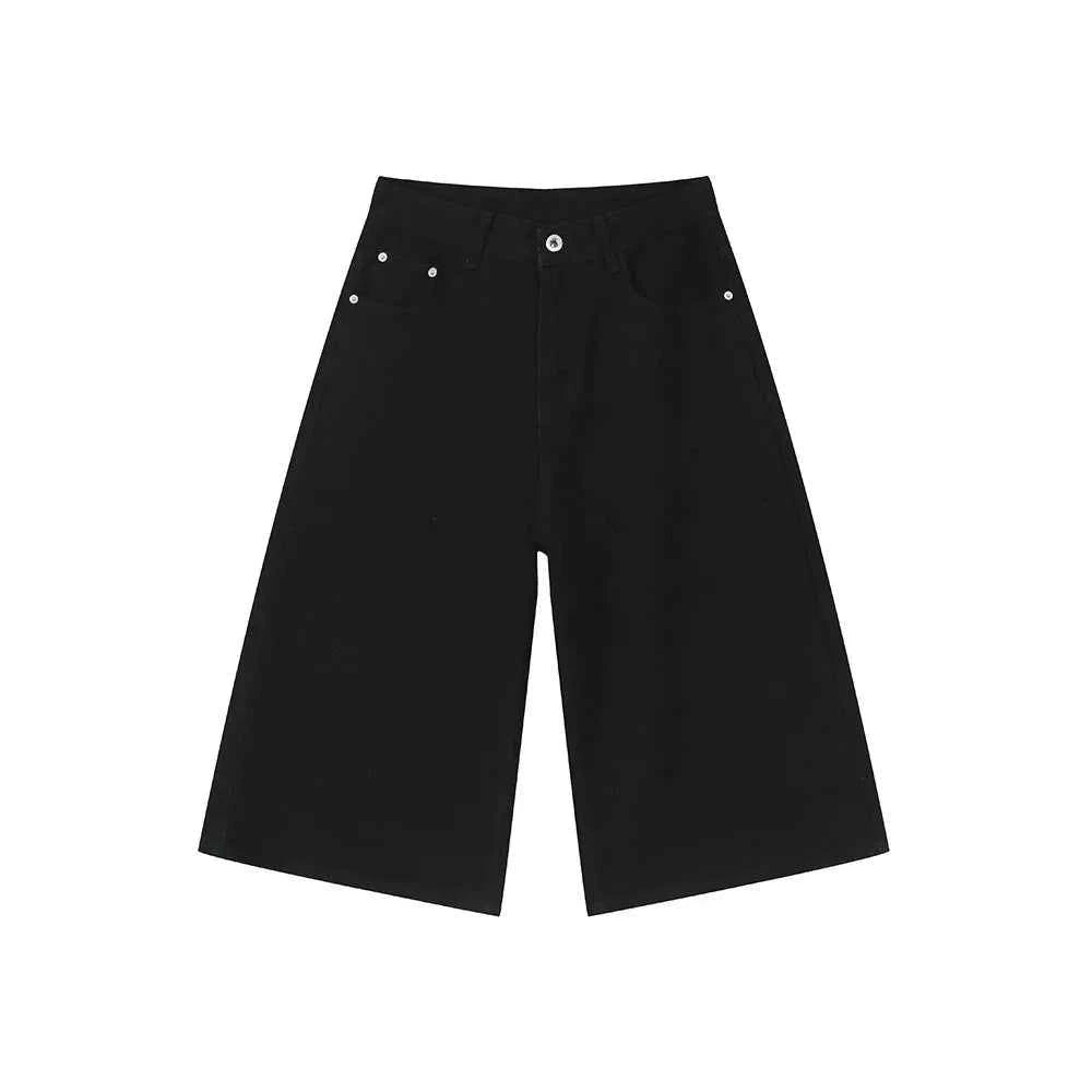Loose Fit Retro Style Summer Denim Short