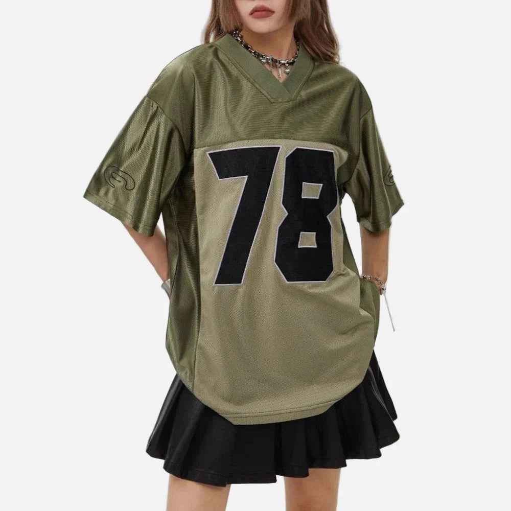 Retro Digital Print Short Sleeve Sports T-Shirt