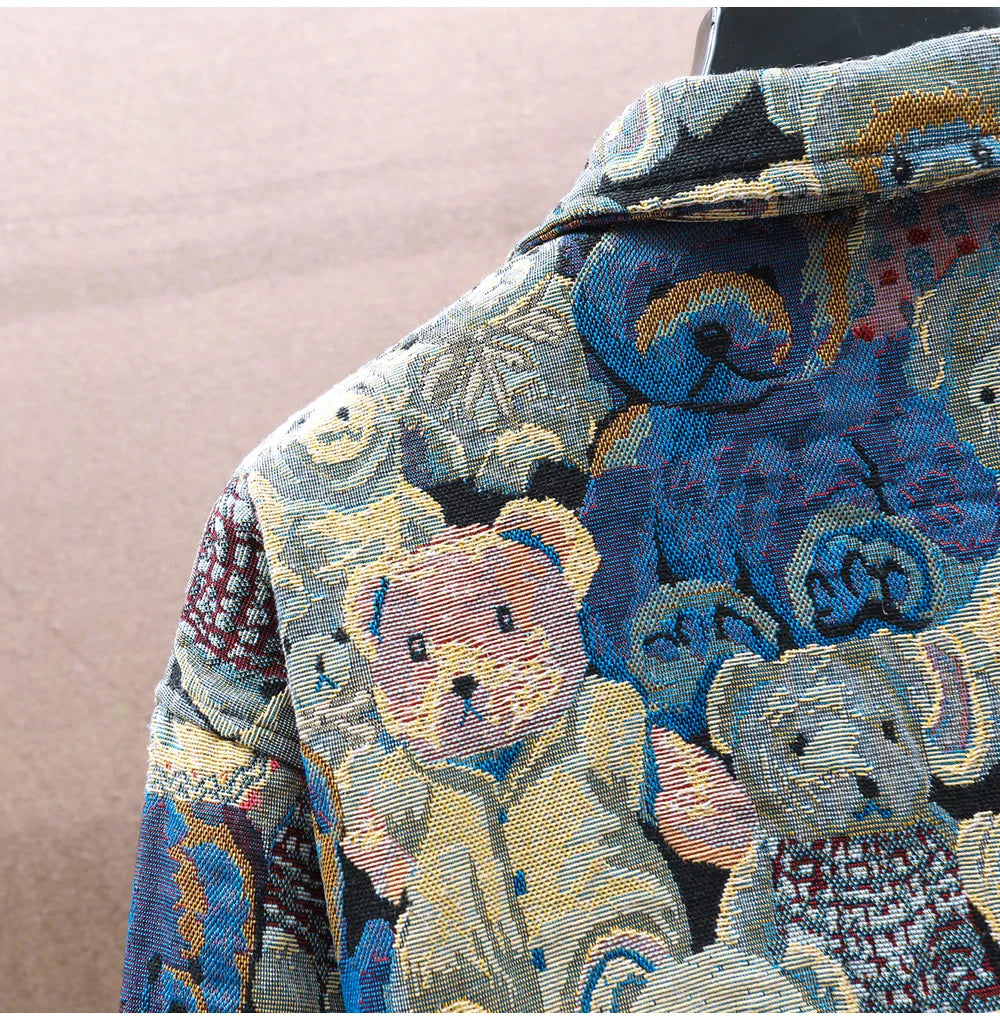 Teddy Bear Jacquard Jacket