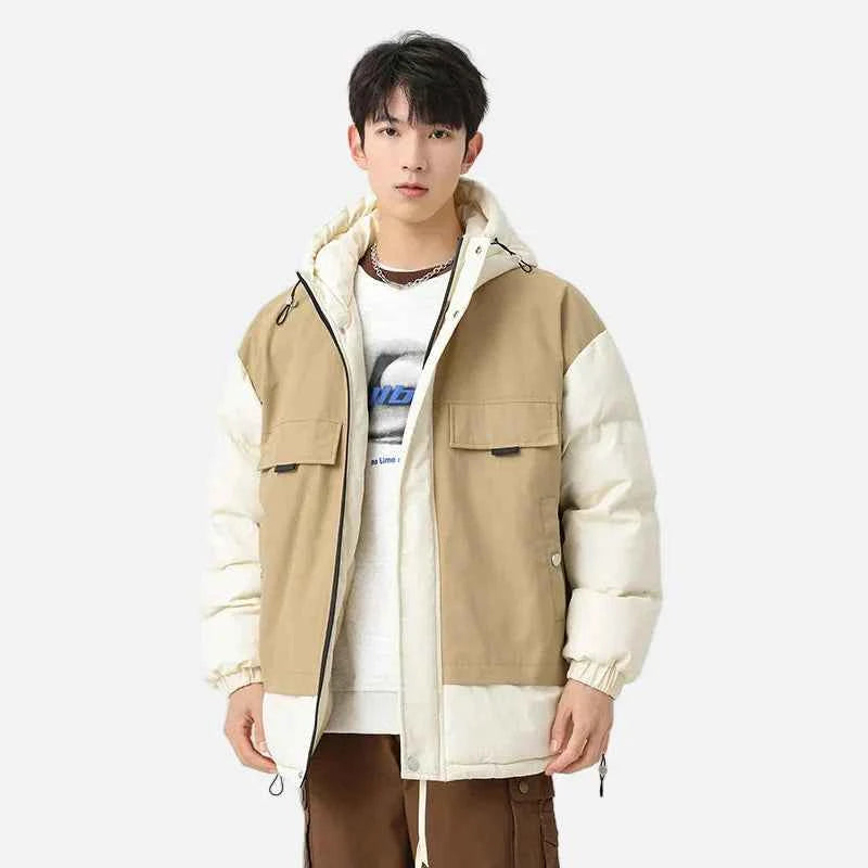 Y2K Thickened Warm Lining Parka Puffer Jacket - Heavyweight Winter Streetwear