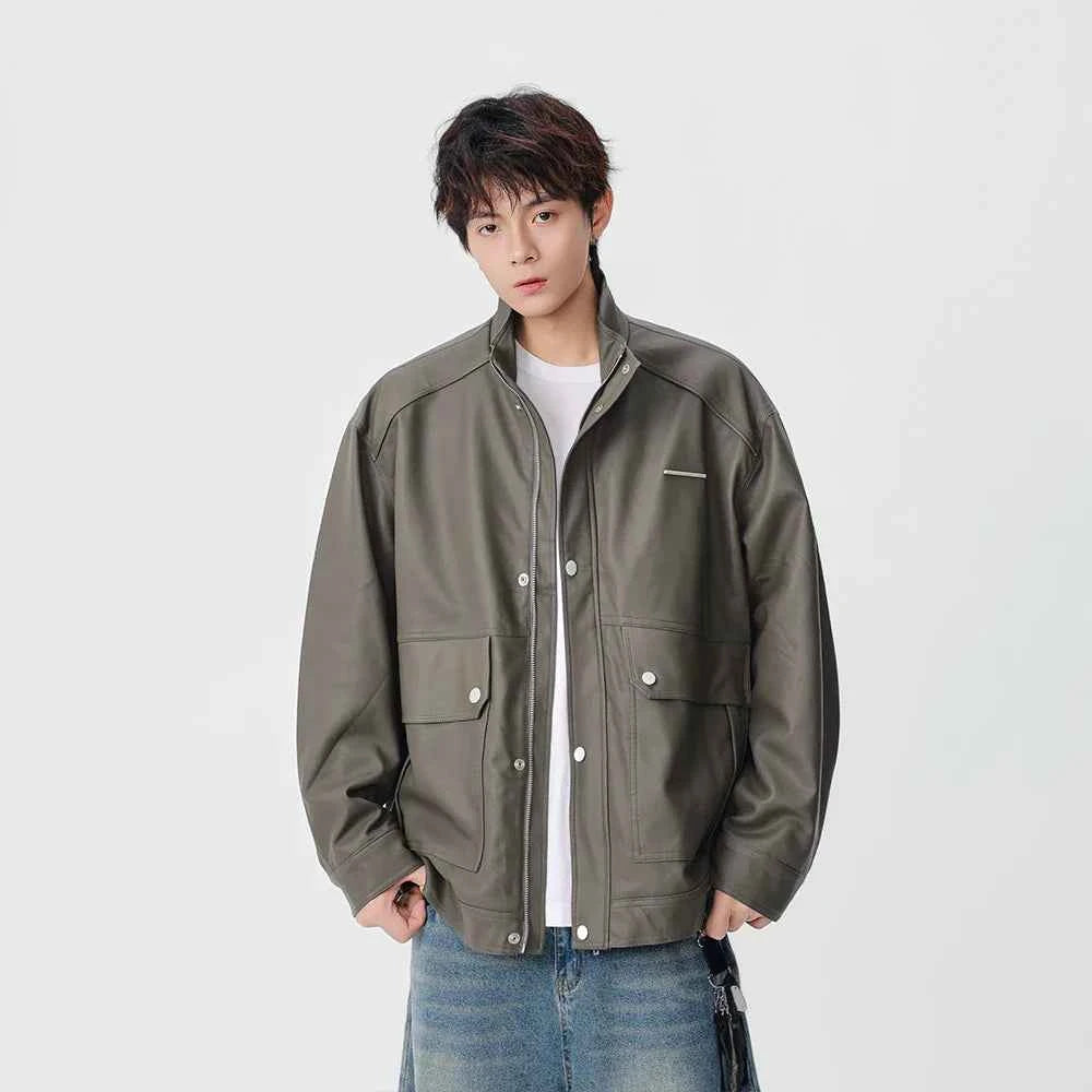 Durable Winter Faux Leather Classic Jacket