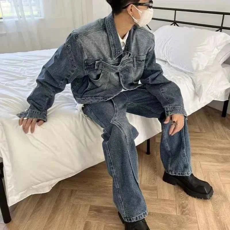Versatile Korean Style Washed Denim Jacket