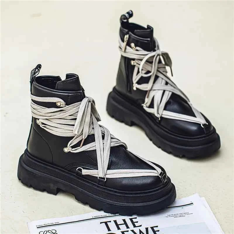High Quality Personalized Strap Ankle Boots