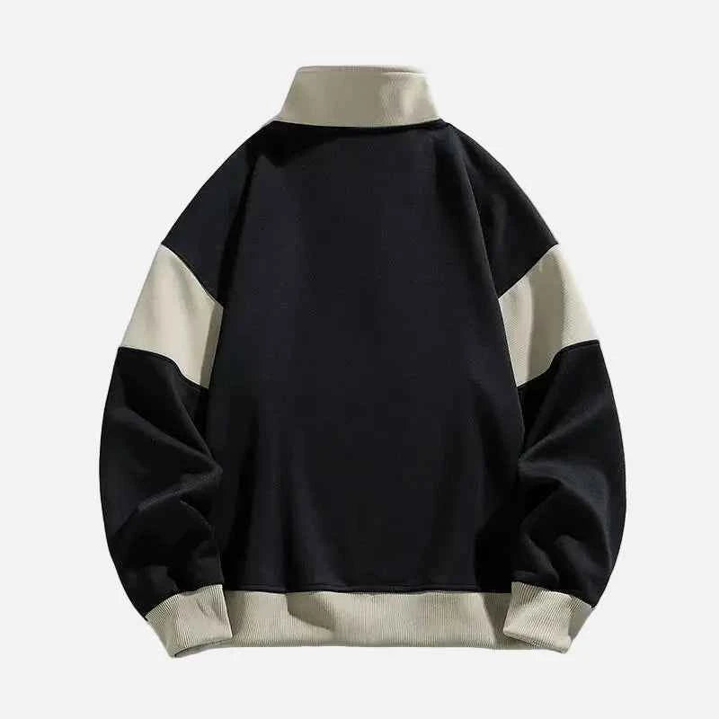 Winter High Quality Half Zipper Casual Sweatshirt