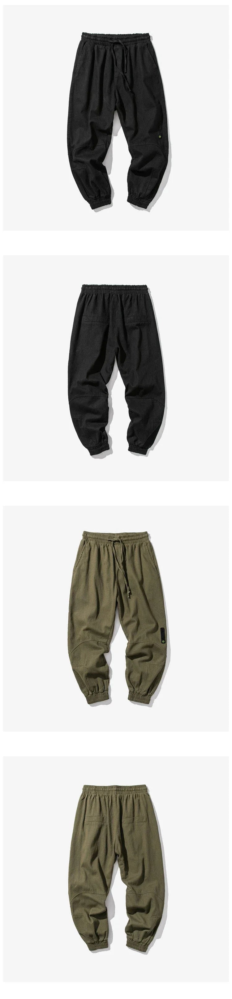 Slouchy Slim Elastic Ankle Length Pants