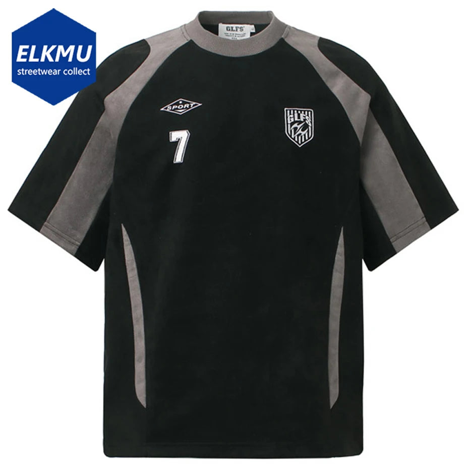 Streetwear Suede Oversized T-shirts