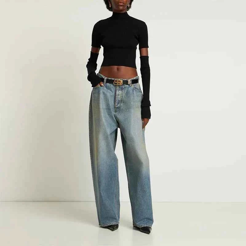 Vintage Heavy Industry Distressed Baggy Jeans