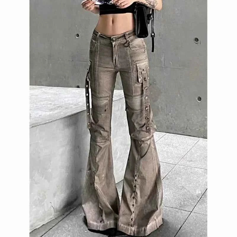 Micro Horn Stereoscopic Pocket Jeans