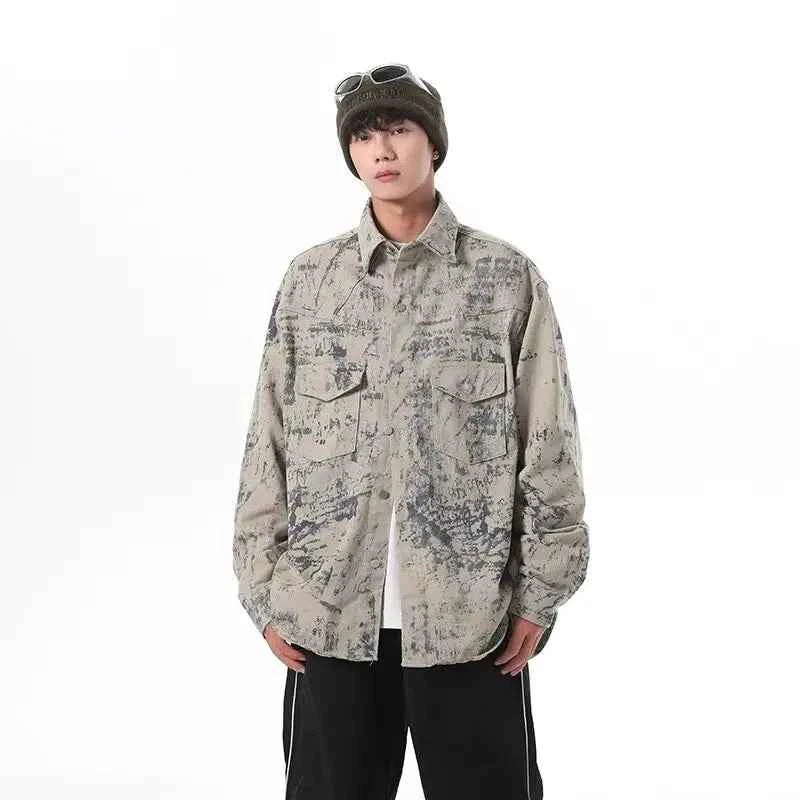 Zenith American High Street Tie Dye Denim Jacket