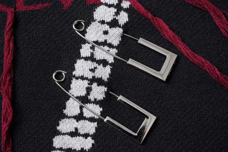 Premium Gothic Cartoon Knitted Fringe Sweater