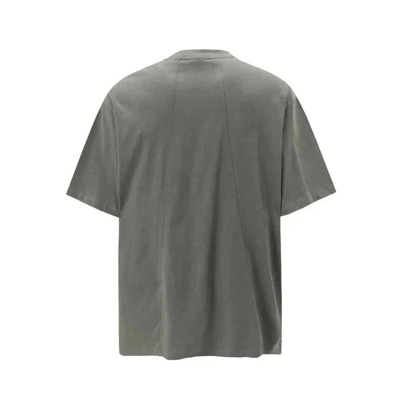 Lightweight Patchwork Grunge Urban Cotton T-Shirt