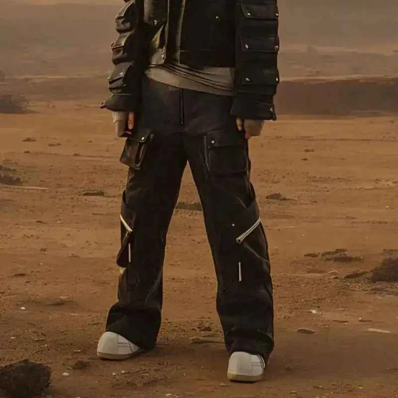 Wardrobe Staple Tide Punk Stacked Cargo Pants
