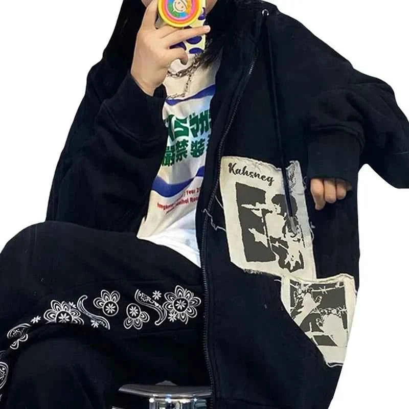 Streetwear Chic Letter Print Cool Sweatshirt