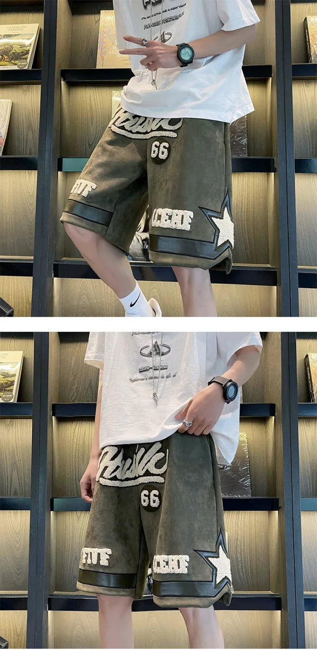 Number 66 Knee Length Shorts