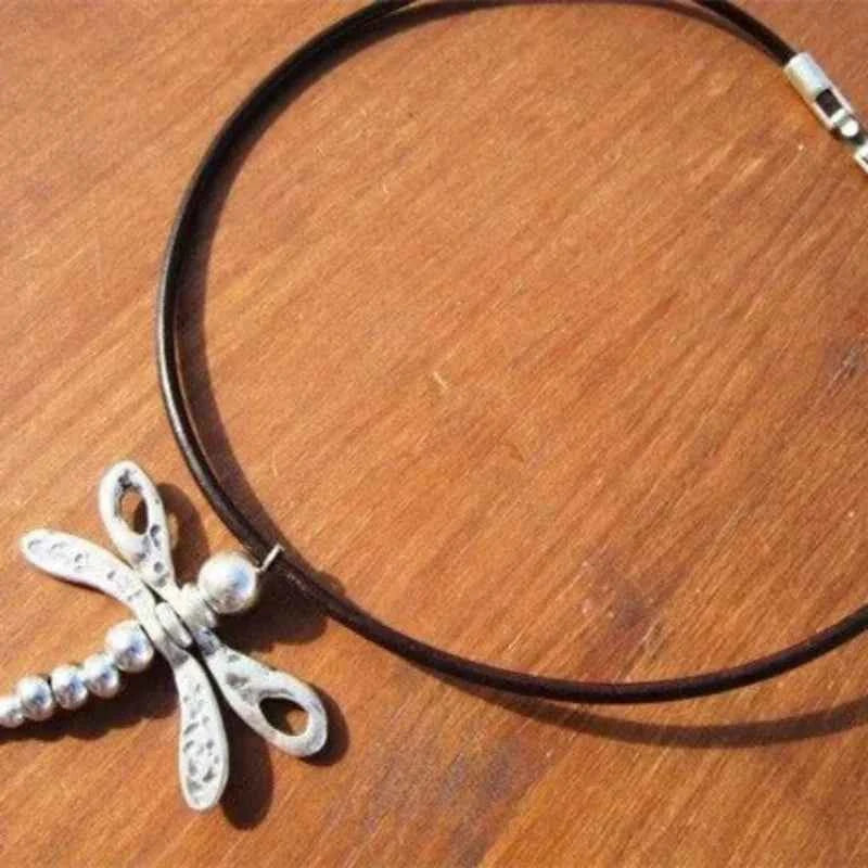 Dragonfly Metal Pendant Bohemian Choker Necklace