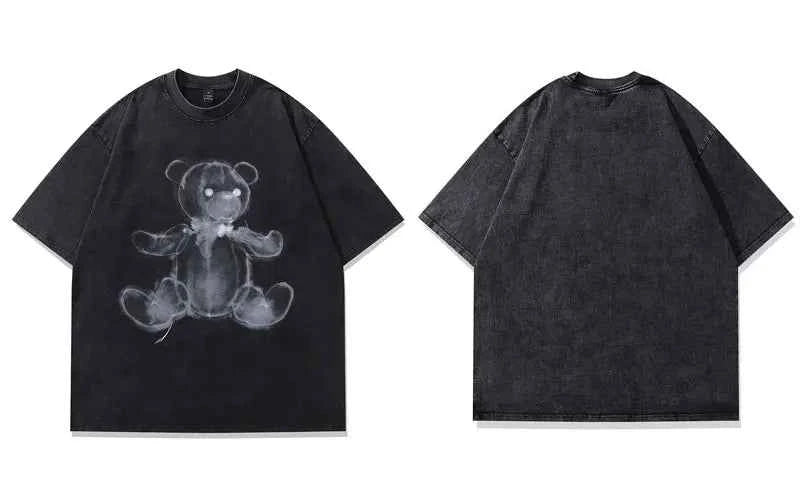 Soft Oversized Vintage Teddy Bear Graphic T-Shirt