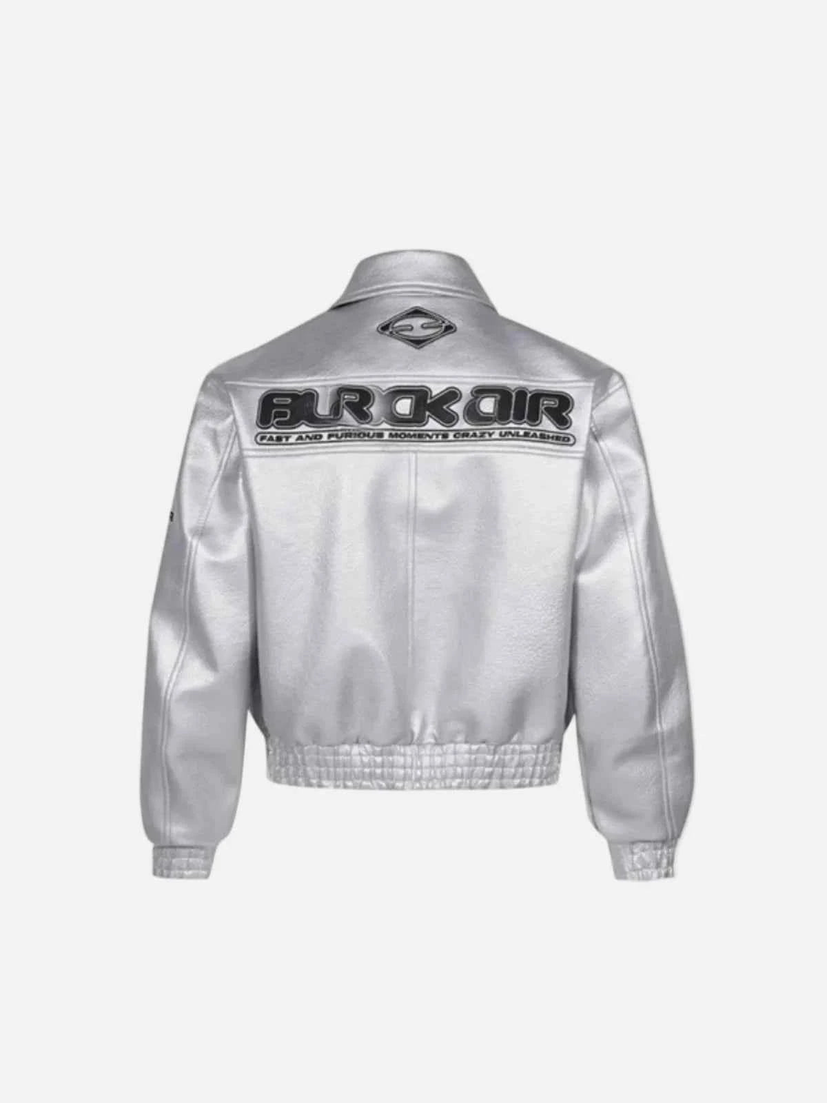 Durable Retro Hip Hop Racing PU Leather Jacket