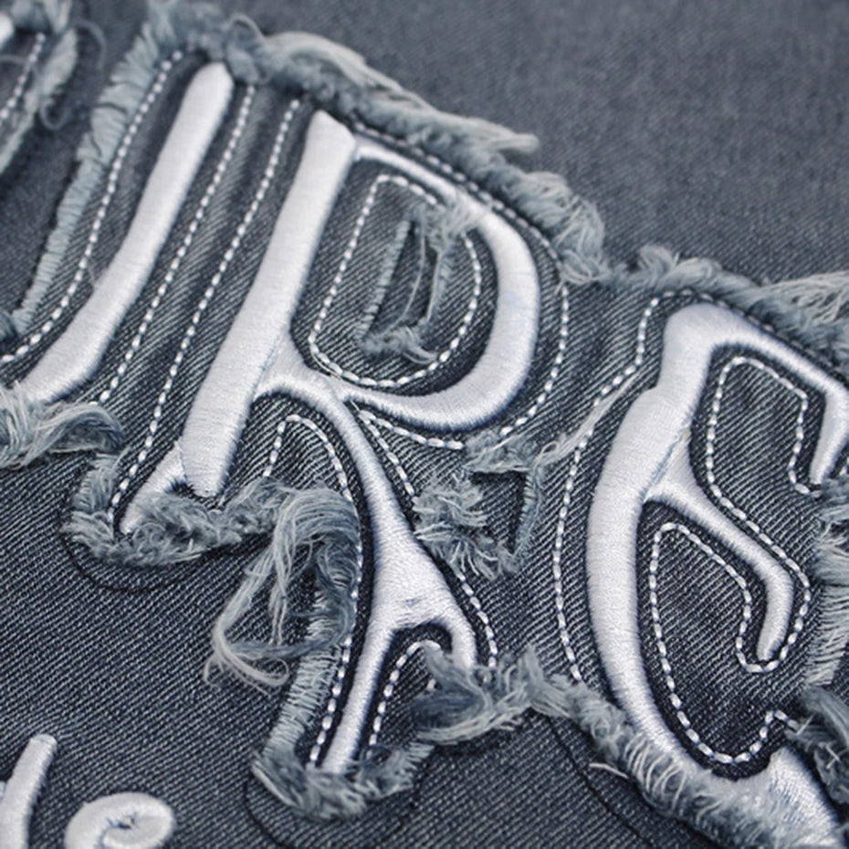 Star Patchwork Streetwear Oversized T-shirts