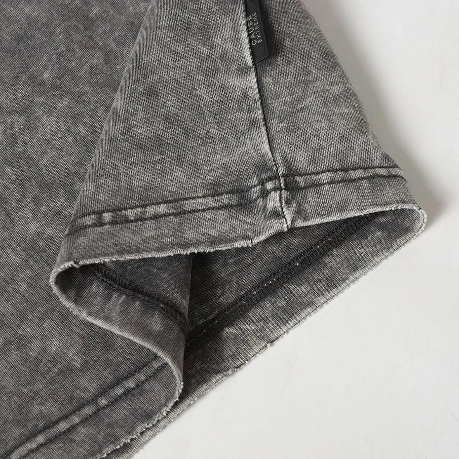 Streetwear Patchwork Oversized Tshirts