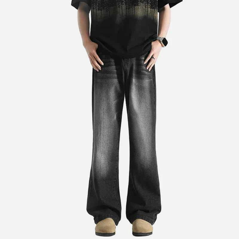 Trendy Ombre Flare Jeans