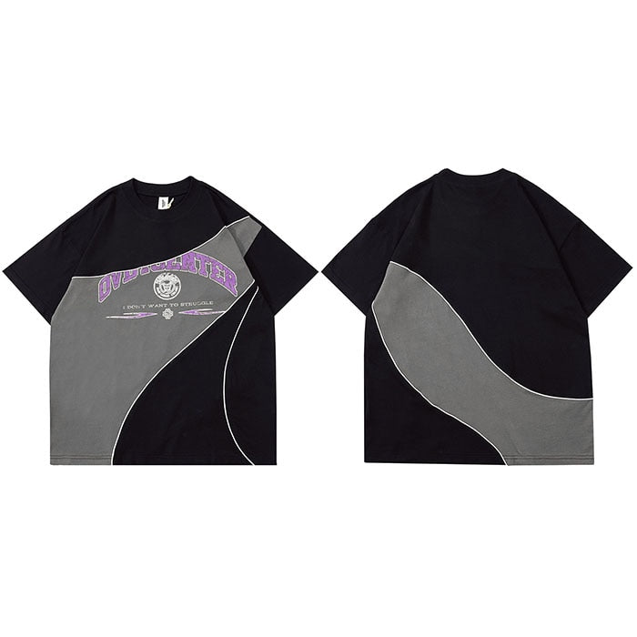 Don't Want To Struggle Patchwork T-Shirt