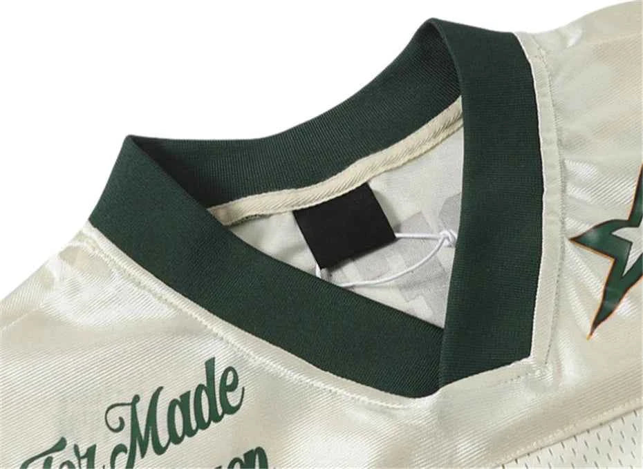 Durable Embroidered Star Patchwork Sport T-Shirt