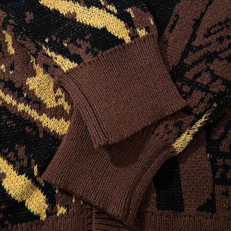 Lightweight Oversized Vintage Knit Classic Cardigan