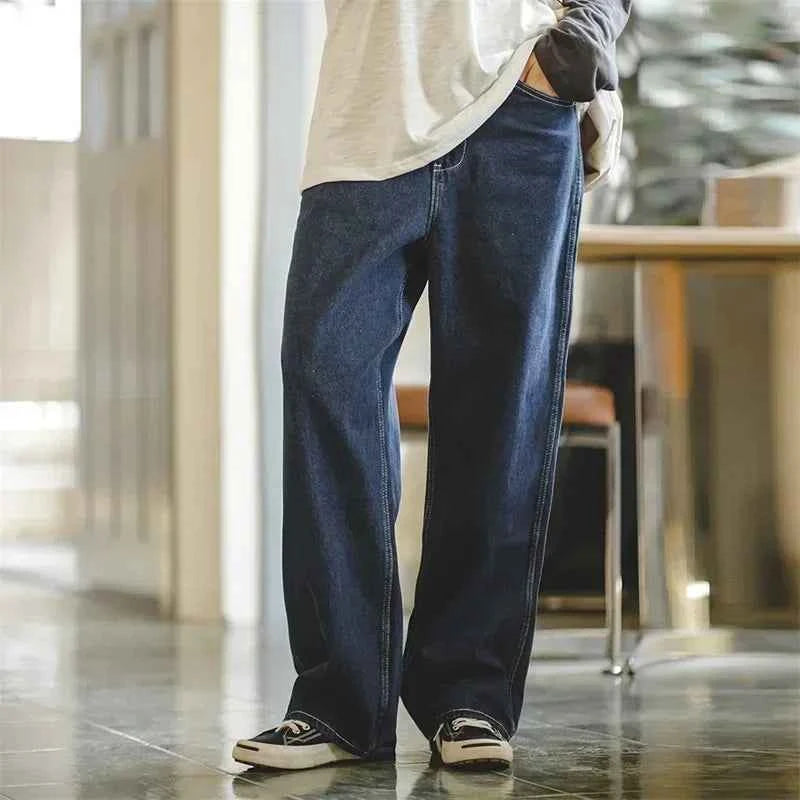 Vintage Washed Straight Leg Boyfriend Jeans