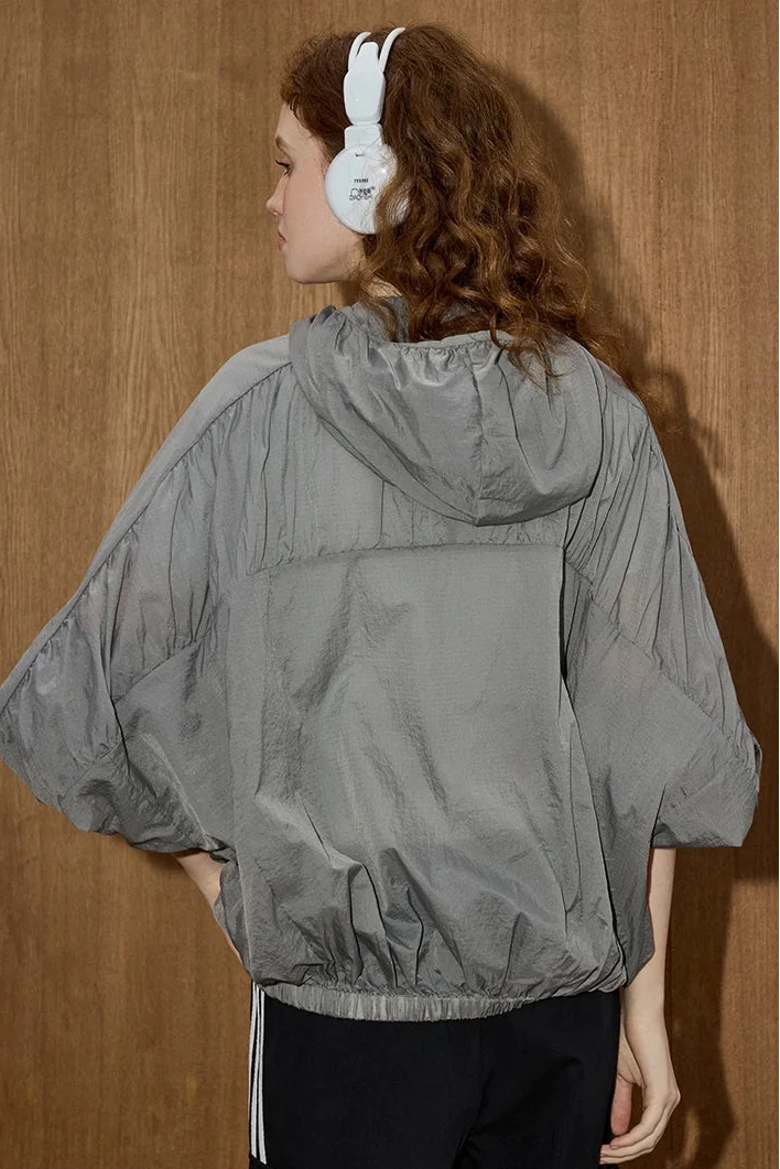 Lightweight Cooling Sun Hooded Windbreaker Jacket - Luxuryurbanwear