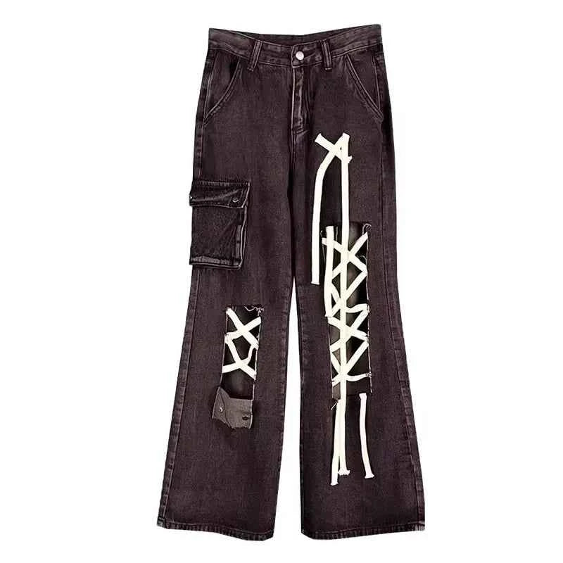 Lightweight Black Vintage Baggy High Waist Jeans