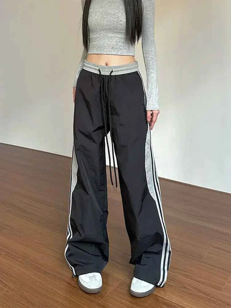Retro Side Striped Paratrooper Charge Sweatpants