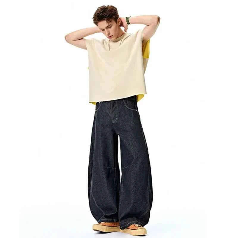 Easy Fit Loose Wide Leg Jeans