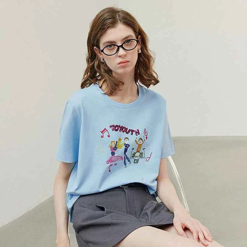 Stylish Spring Short Sleeve Womens T-Shirt