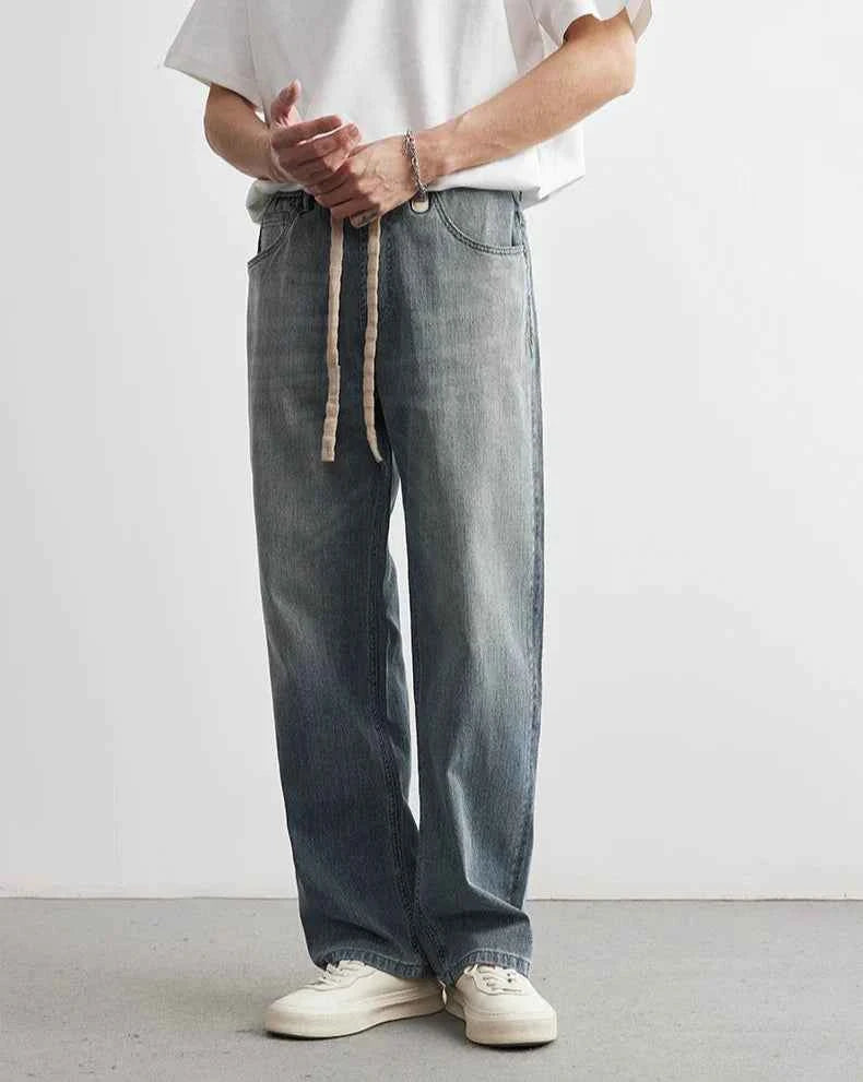 Men's Casual Retro Japanese Summer Loose Jeans