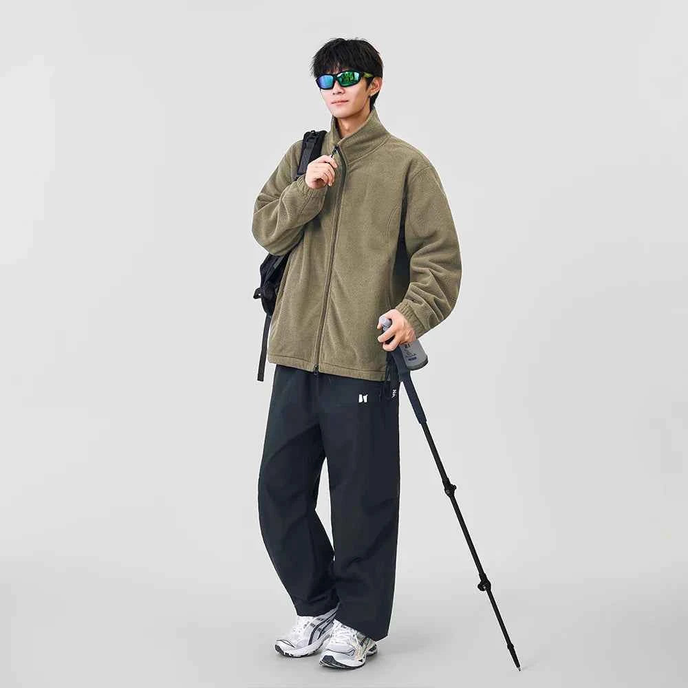 Warm Comfortable Casual Full Zip Fleece Jacket