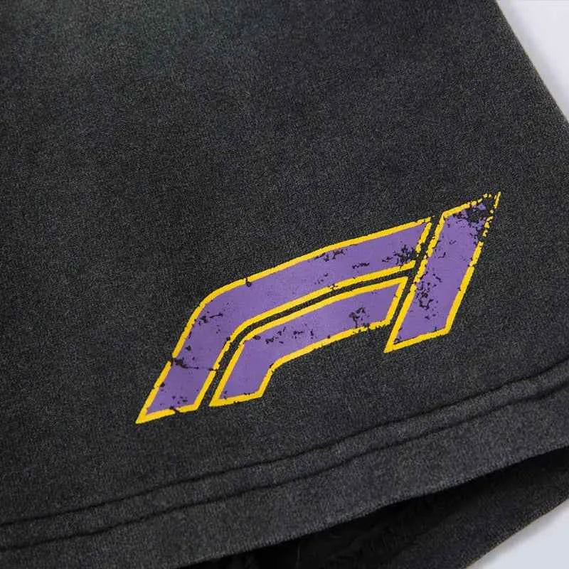 F1 Grunge Insulated Graphic Printed Tie Race T-Shirt