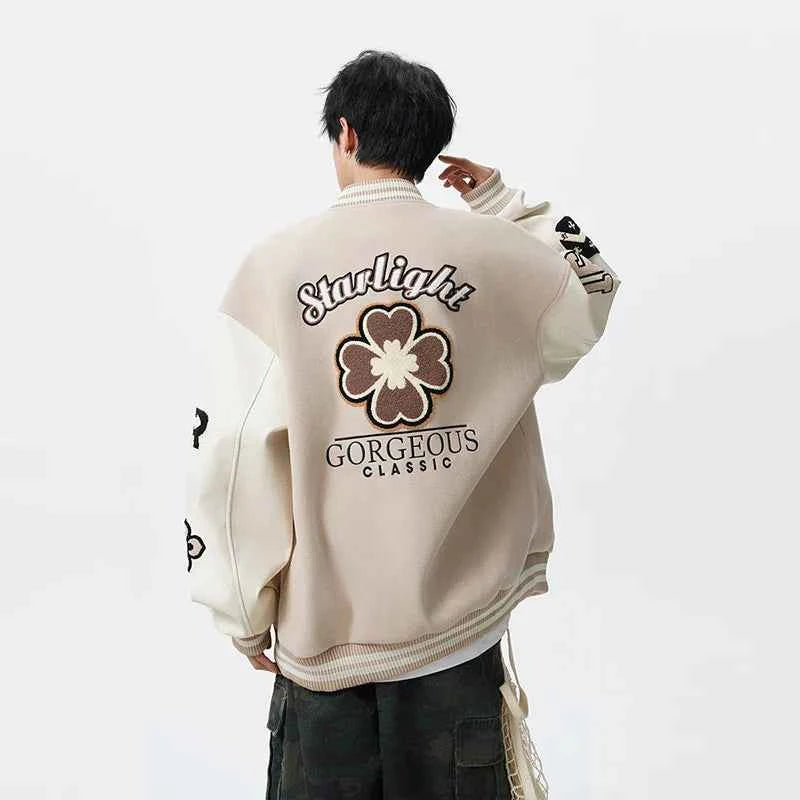 Autumn Embroidered Loose Baseball Varsity Jacket