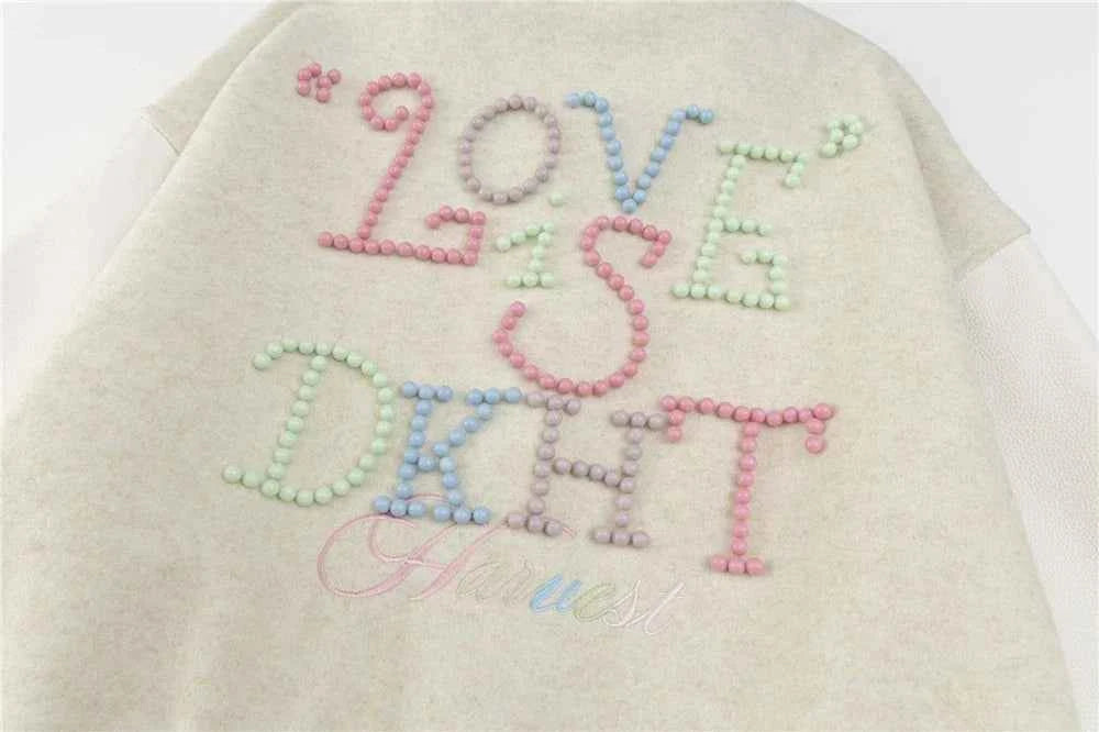 Y2K Women Patchwork Retro Baseball Varsity Jacket