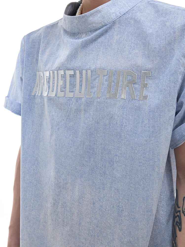 Gradient Washed Breathable Short Sleeve T-Shirt