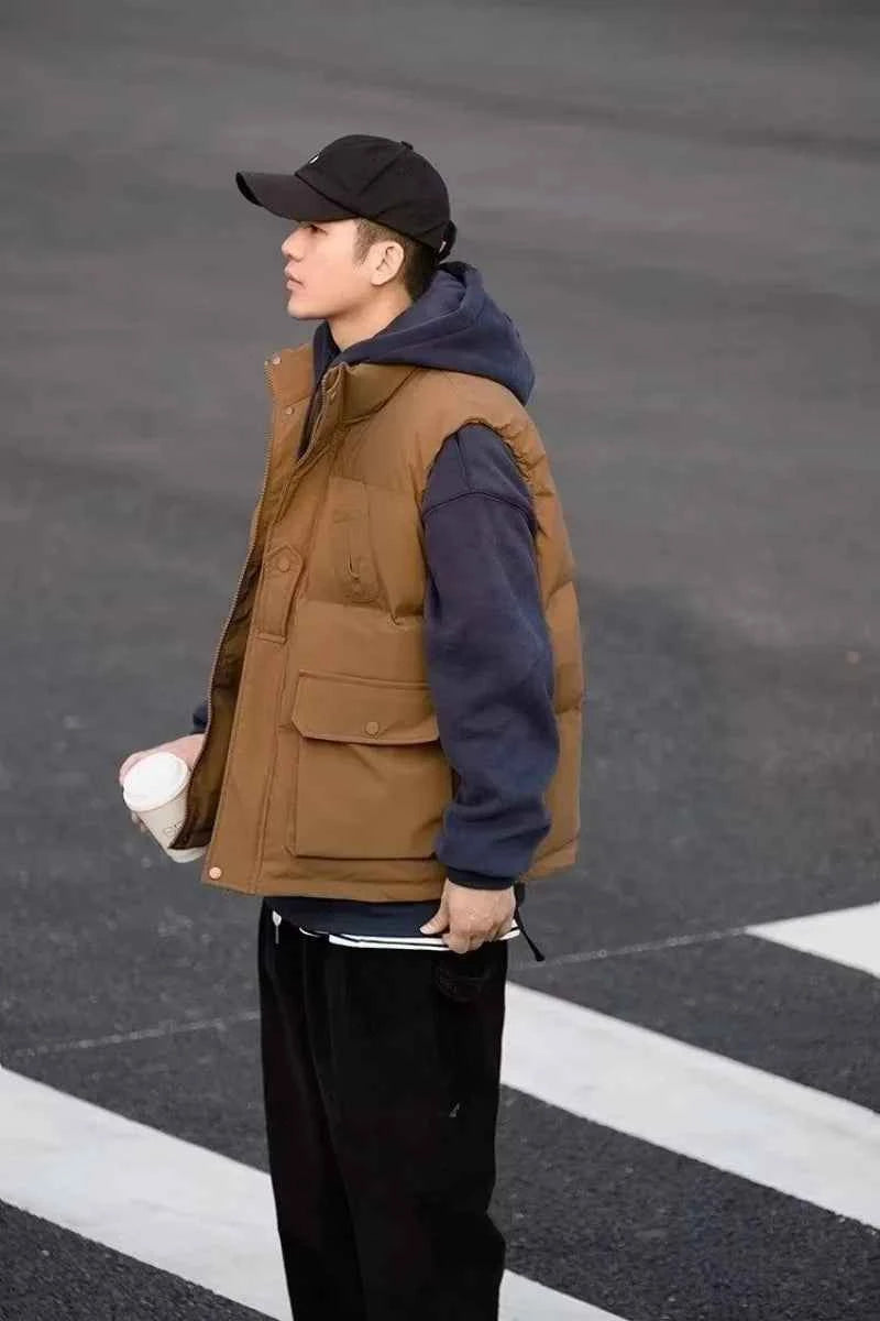 Japanese Trend Thickened Winter Cotton Vest