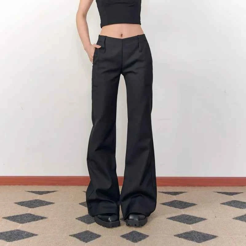High Waist Full Length Micro Pants