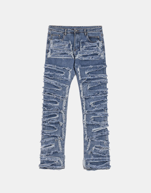 Zodiac Sea Distressed Stacked Denim