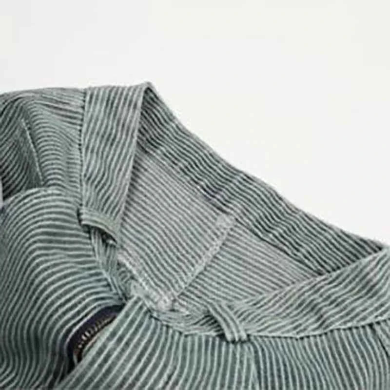 Y2K Striped Curved Knife Wide Leg Cargo Jeans