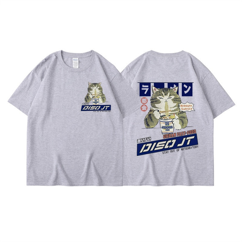 Midnight Canteen Cat Graphic T-Shirt