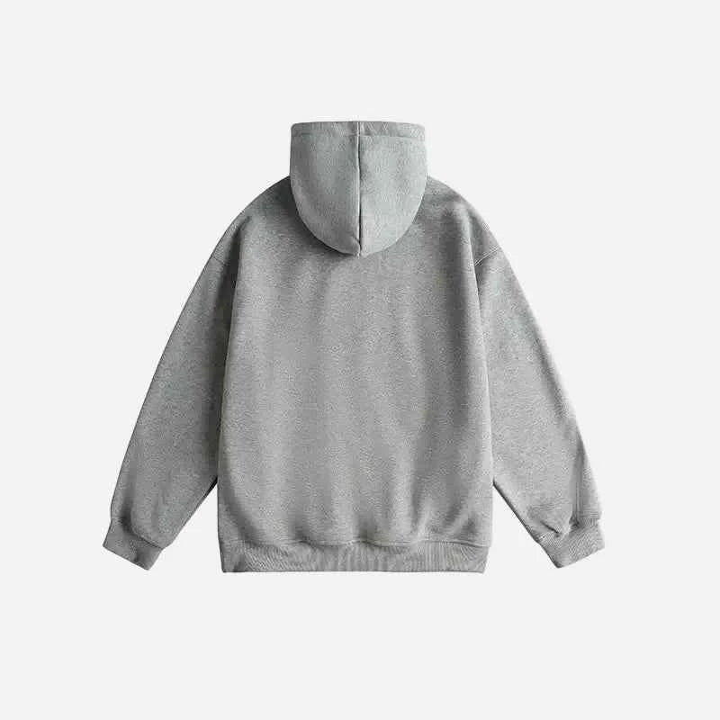 Warm Korean Fleece Oversized Hoodie