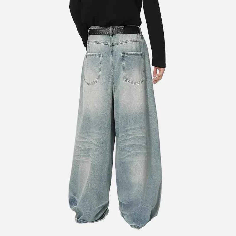 Street Style Inspired Curved Denim Jeans