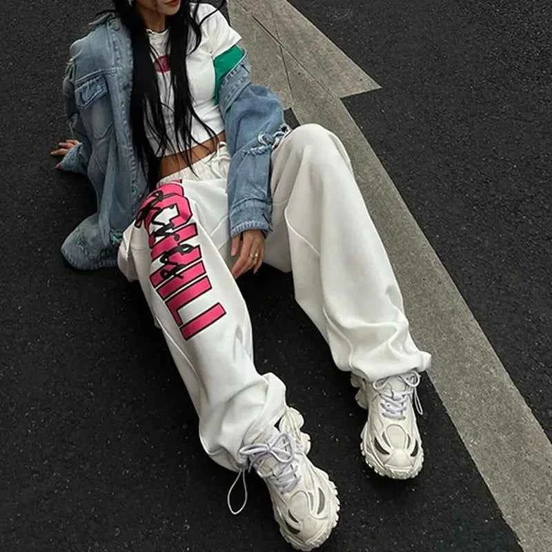 Autumn Drawstring Tied Athletic Casual Sweatpants
