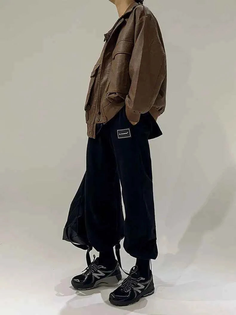 Classic Retro Distressed PU Leather Jacket